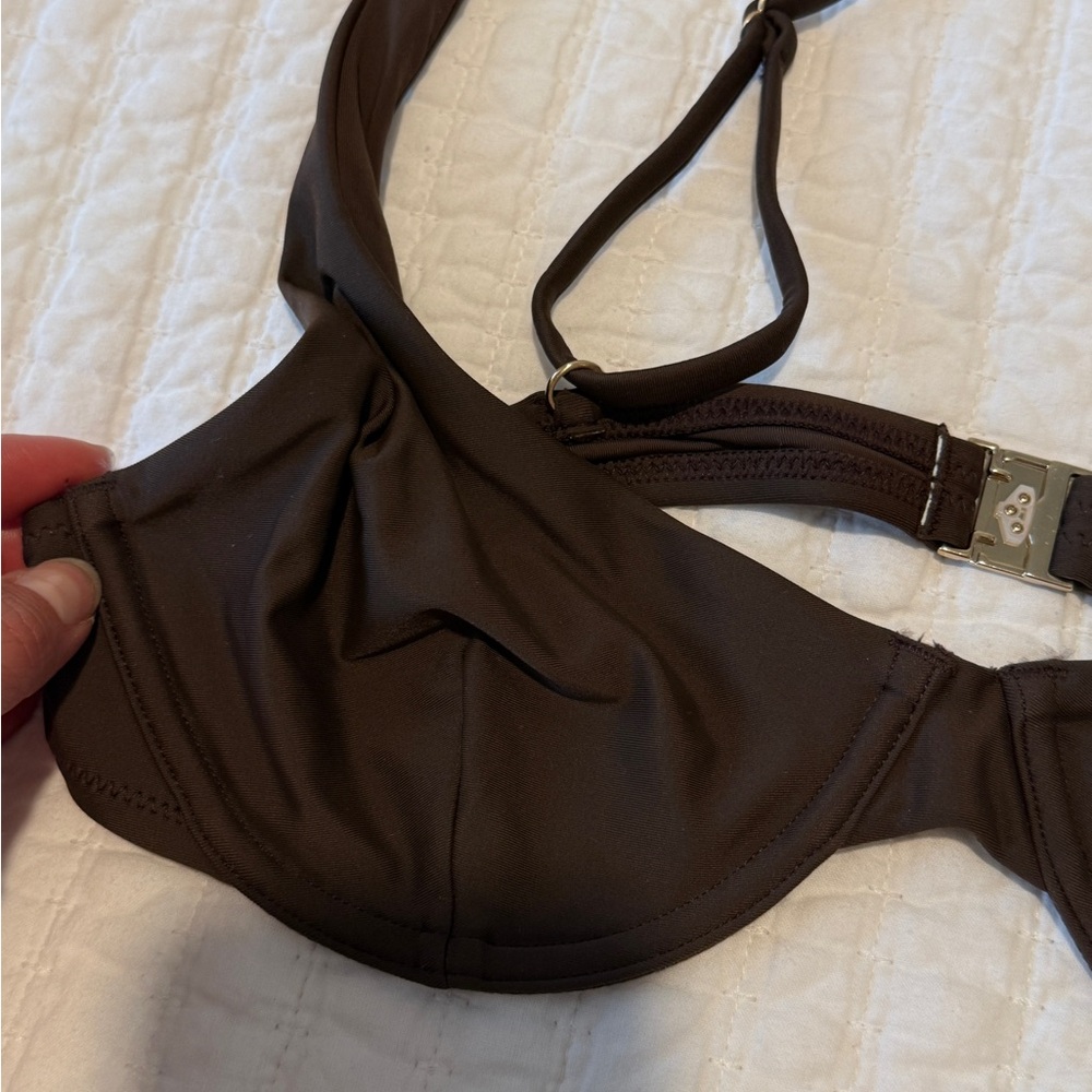 Rhythm Dark Brown Two-Piece Bikini Set - M - Picture 8 of 12